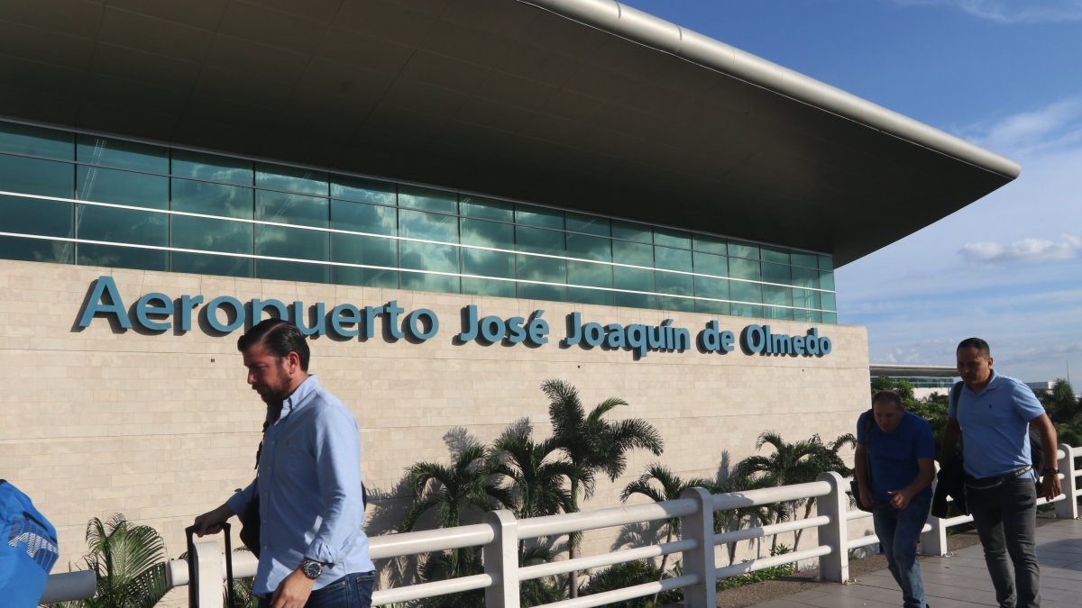 Una vista del aeropuerto de Guayaquil. 