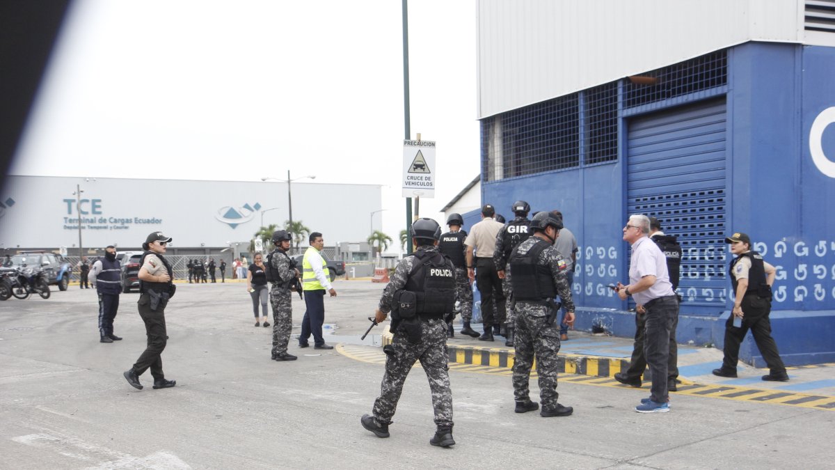 Frustran asalto en la Terminal de Cargas del Ecuador, junto a la avenida de las Américas.
