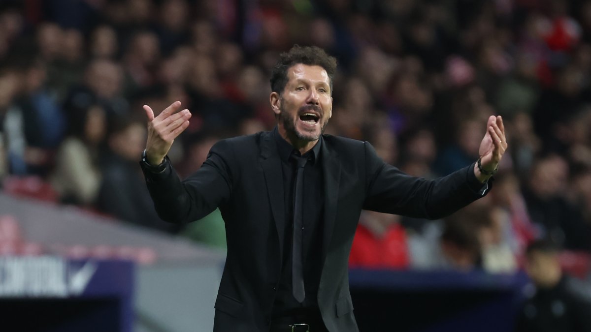 Diego Pablo Simeone, entrenador de Atlético de Madrid.