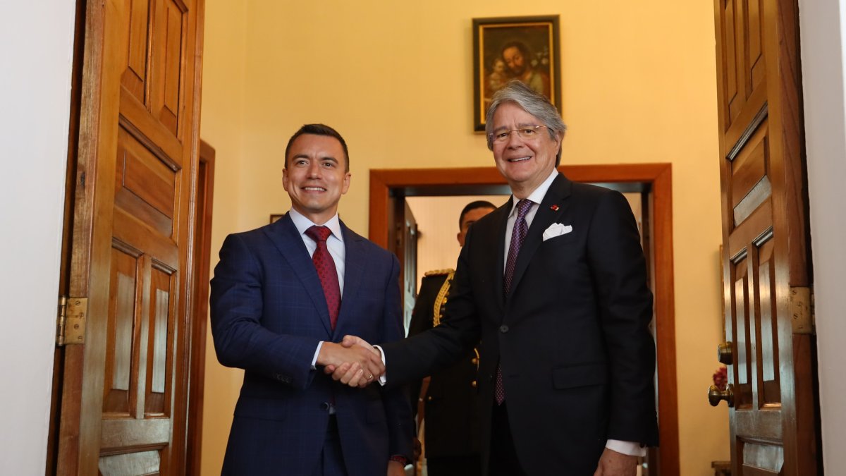 El pasado 17 de octubre se reunieron Guillermo Lasso y Daniel Noboa, en el palacio de Carondelet.