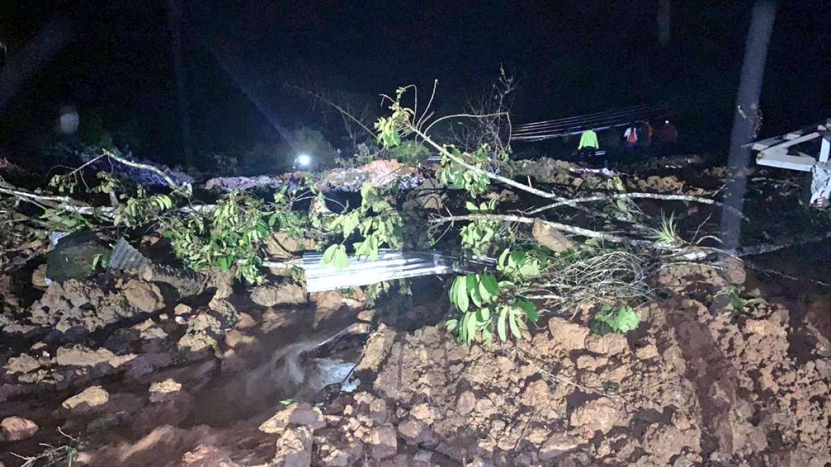 Una vivienda quedó destruida.