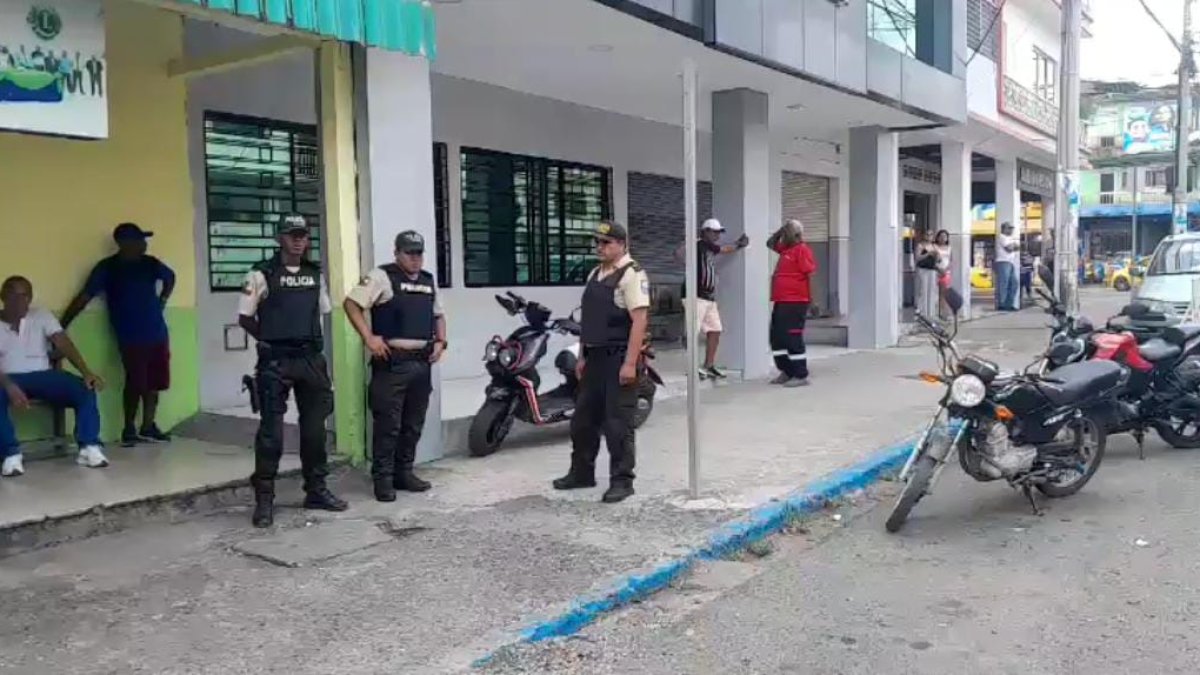 El Sindicato de Obreros de la Prefectura de Esmeraldas, este 31 de octubre.