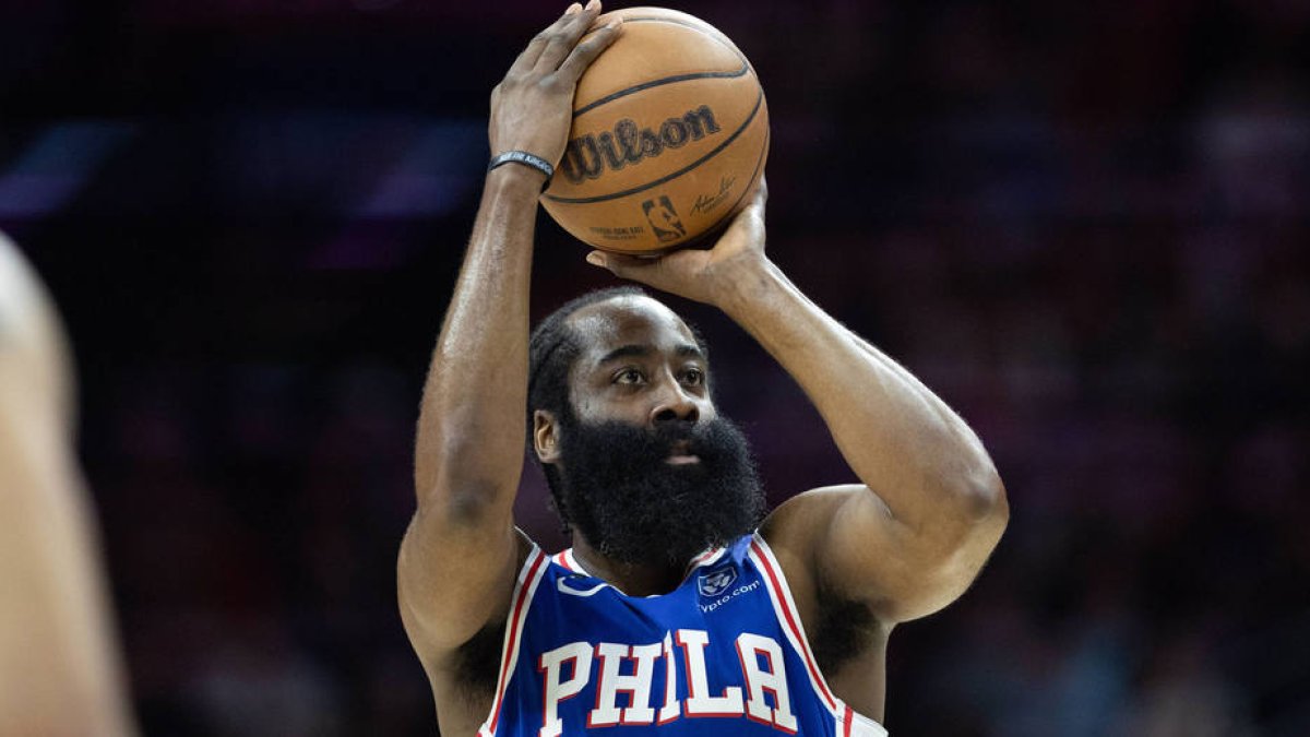 James Harden, ahora, exjugador del los Philadelphia 76ers.