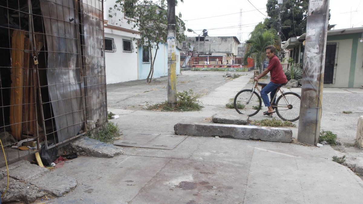 Rastro. Aún se evidencia la sangre en el sitio donde ocurrió el hecho.