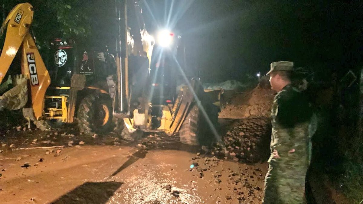 Foto referencial de derrumbe de un túnel.
