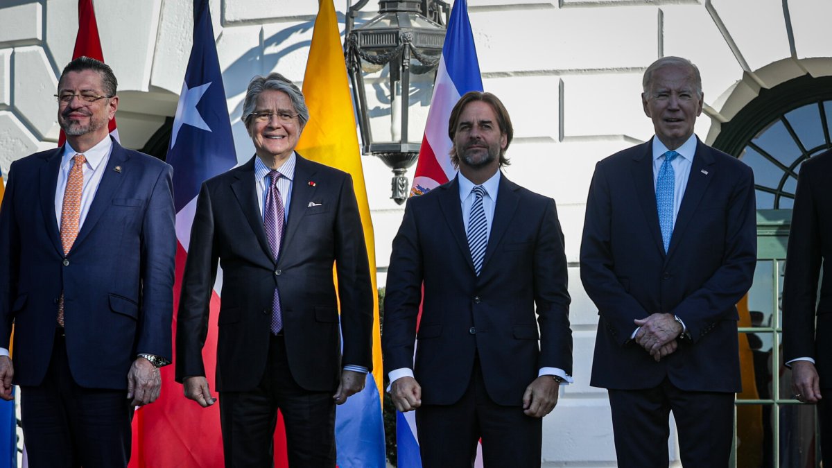 Evento. Varios mandatarios de las Américas, en la ciudad de Washington.