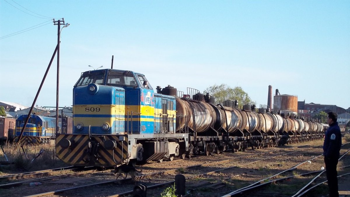 Transporte.- El ferrocarril de Uruguay.