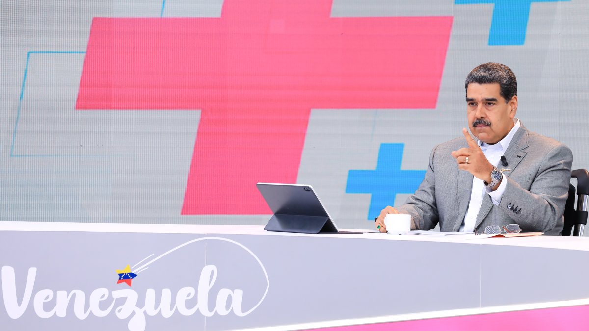 El presidente venezolano, Nicolás Maduro, durante su programa 