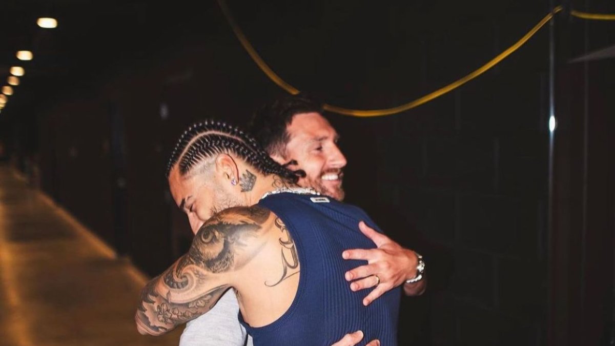 Lionel Messi sorprendió a los asistentes al último concierto de Maluma en Miami.