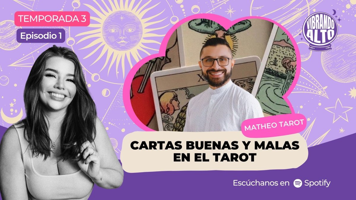 Matheo Tarot en un episodio de Vibrando Alto.