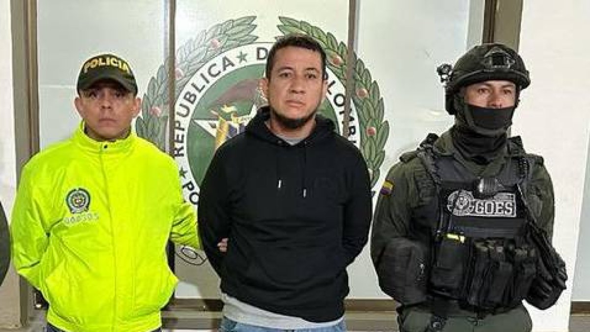Foto de la detención del Gato Farfán en Colombia, el hecho ocurrió en febrero pasado.