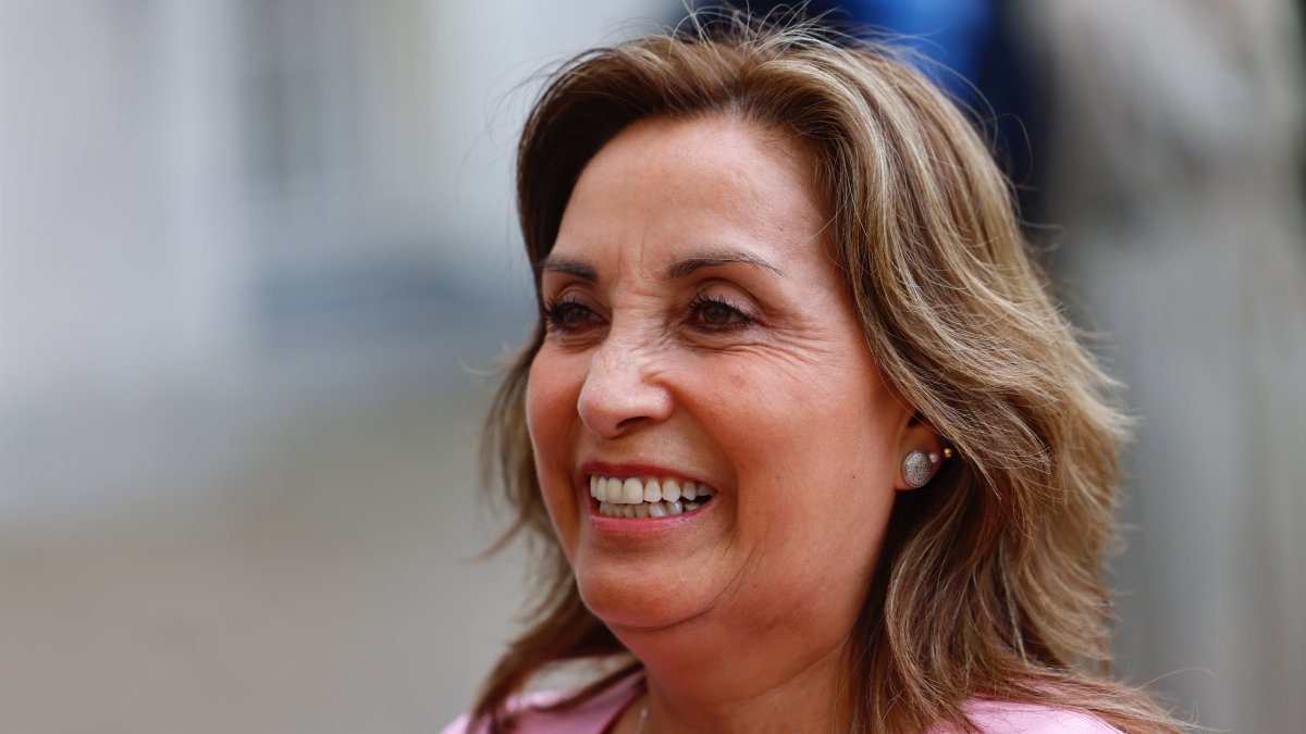 Lima. La presidenta Dina Boluarte, en un reciente acto público.