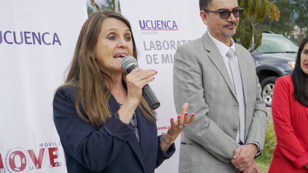 La Dra. María Augusta Hermida, rectora de la Universidad de Cuenca, en una foto de Archivo.
