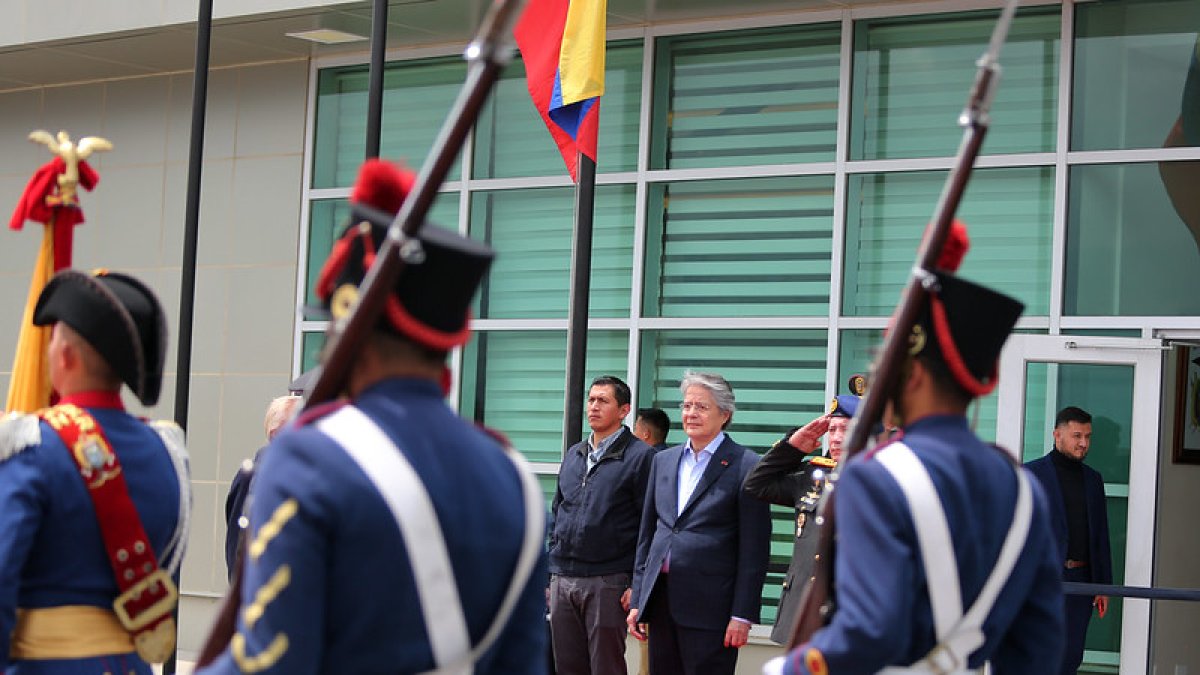 El presidente Guillermo Lasso en una actividad reciente.