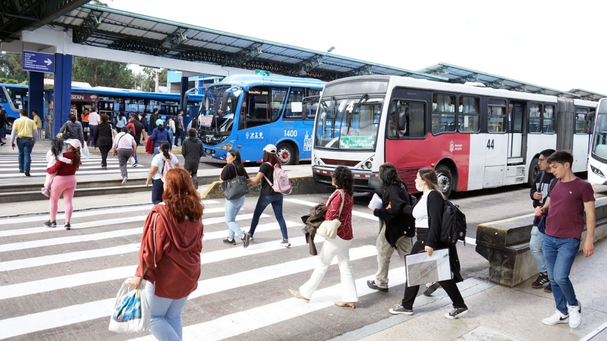 Quito. La Ecovía es parte del sistema municipal de transporte público.