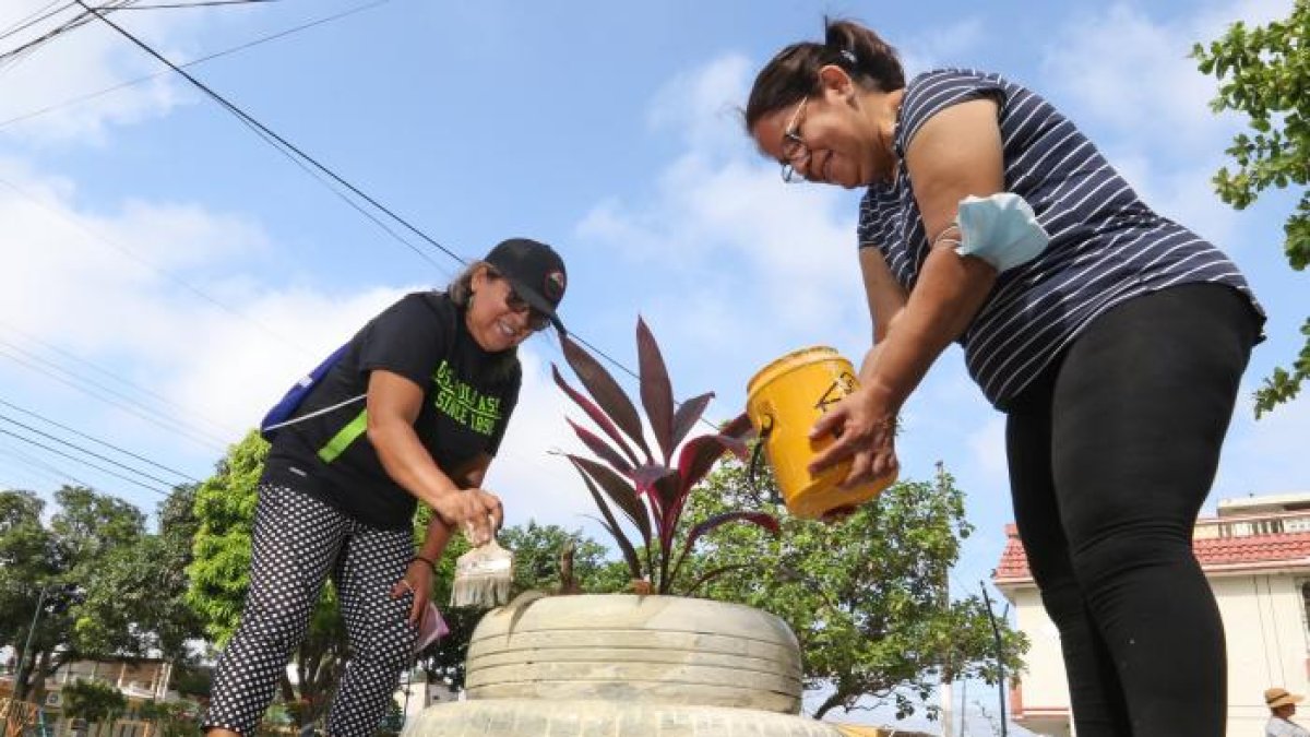 Los moradores de Sauces le dan vida al parque para recuperar las áreas usadas por los consumidores