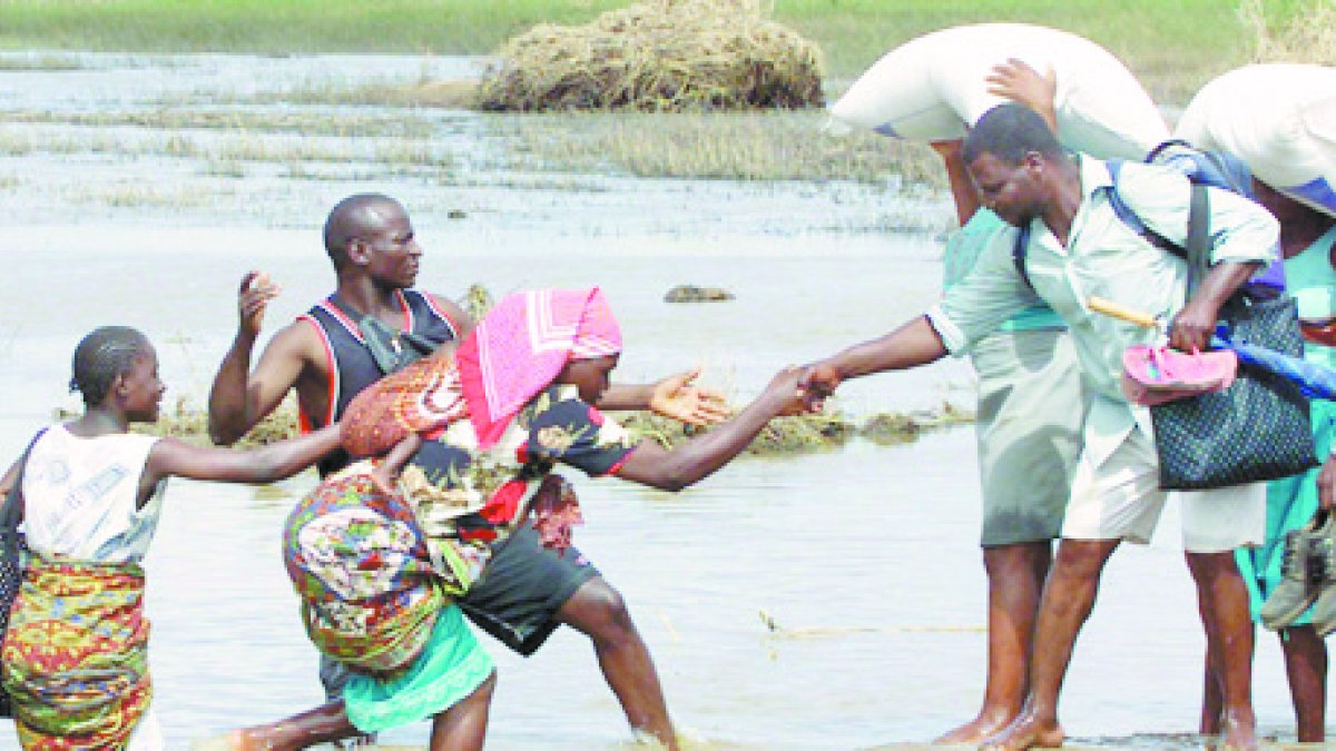 Foto referencial de inundación en África