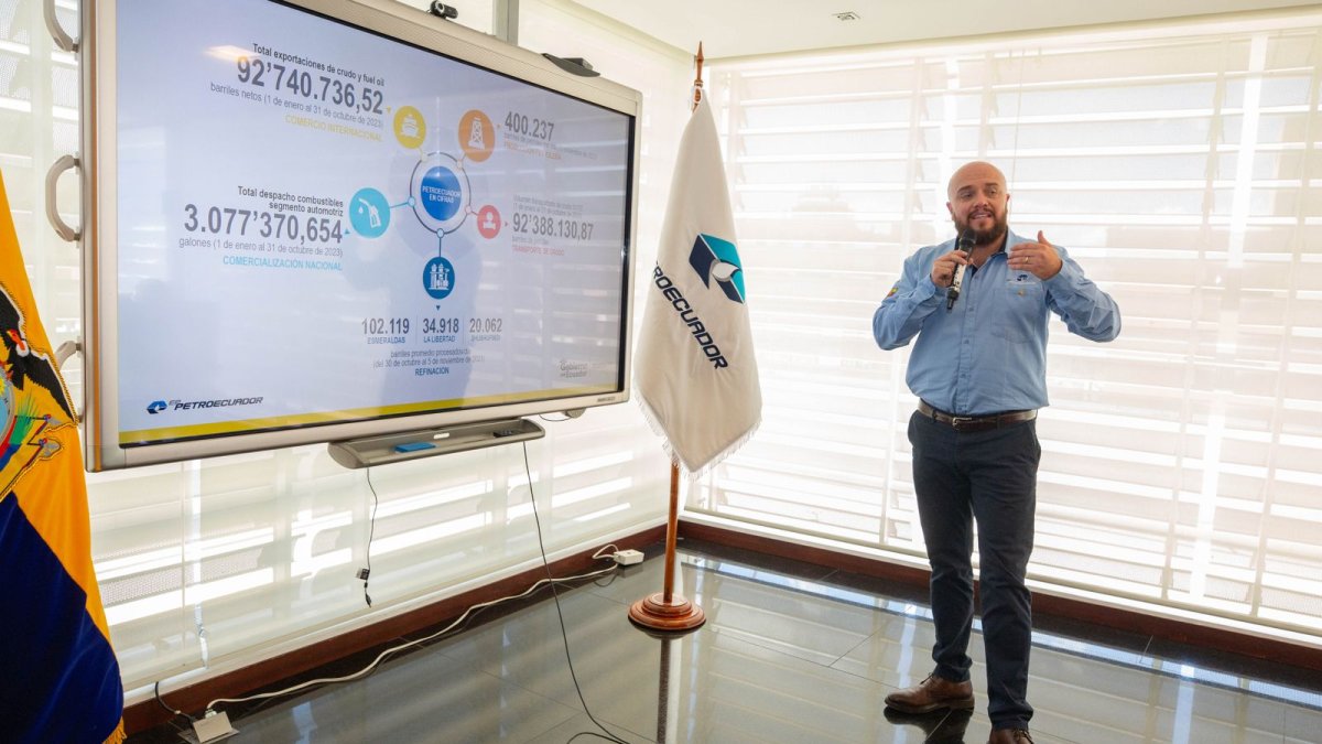 Reinaldo Armijos del Hierro, gerente de Petroecuador, informó sobre las tareas y pendientes de la entidad estatal.