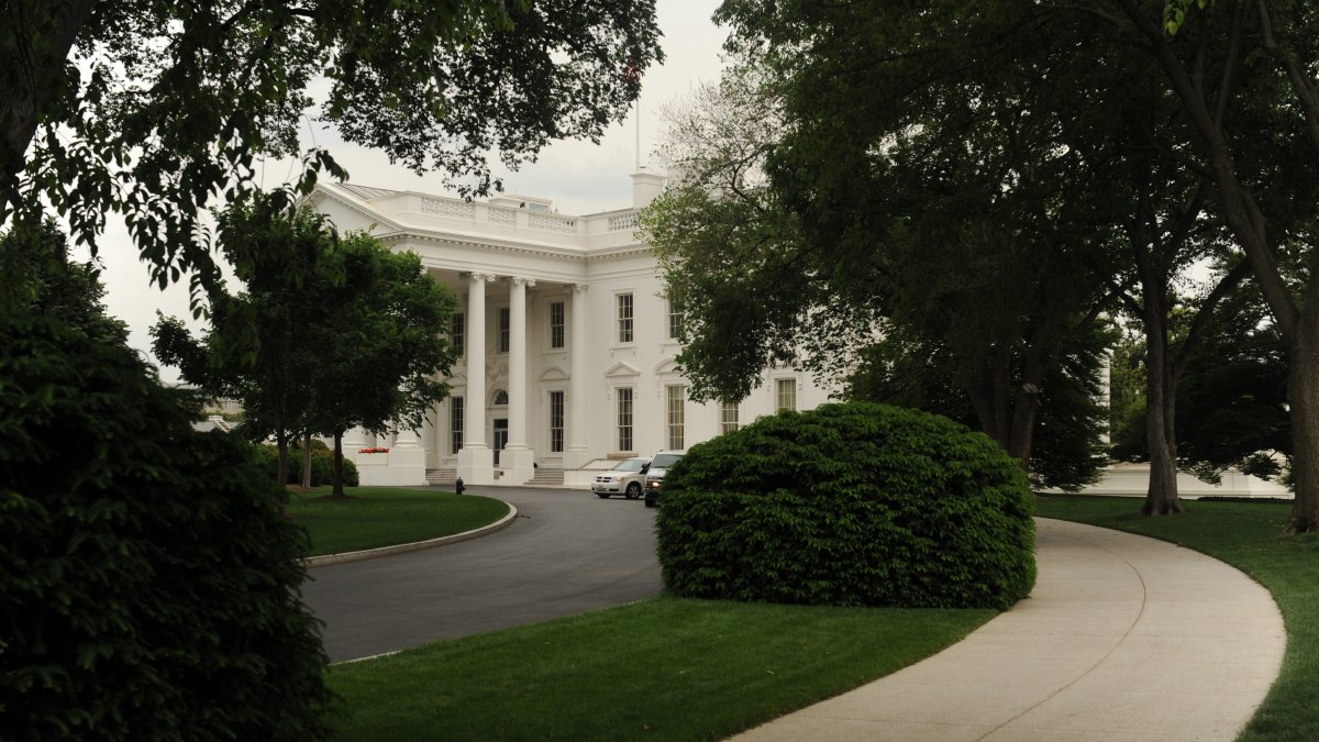 Vista general del costado norte de la Casa Blanca, en Washington DC (EE.UU.).