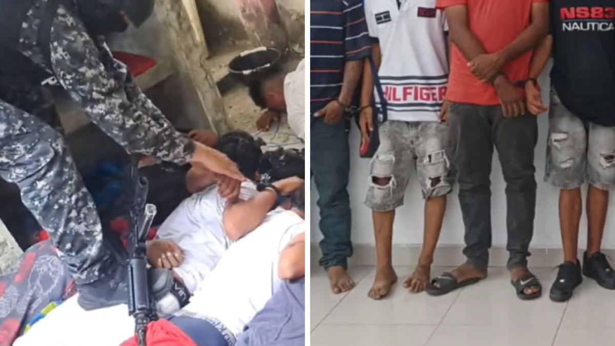 ​El allanamiento también permitió la liberación de tres ciudadanos que estaban secuestrados.