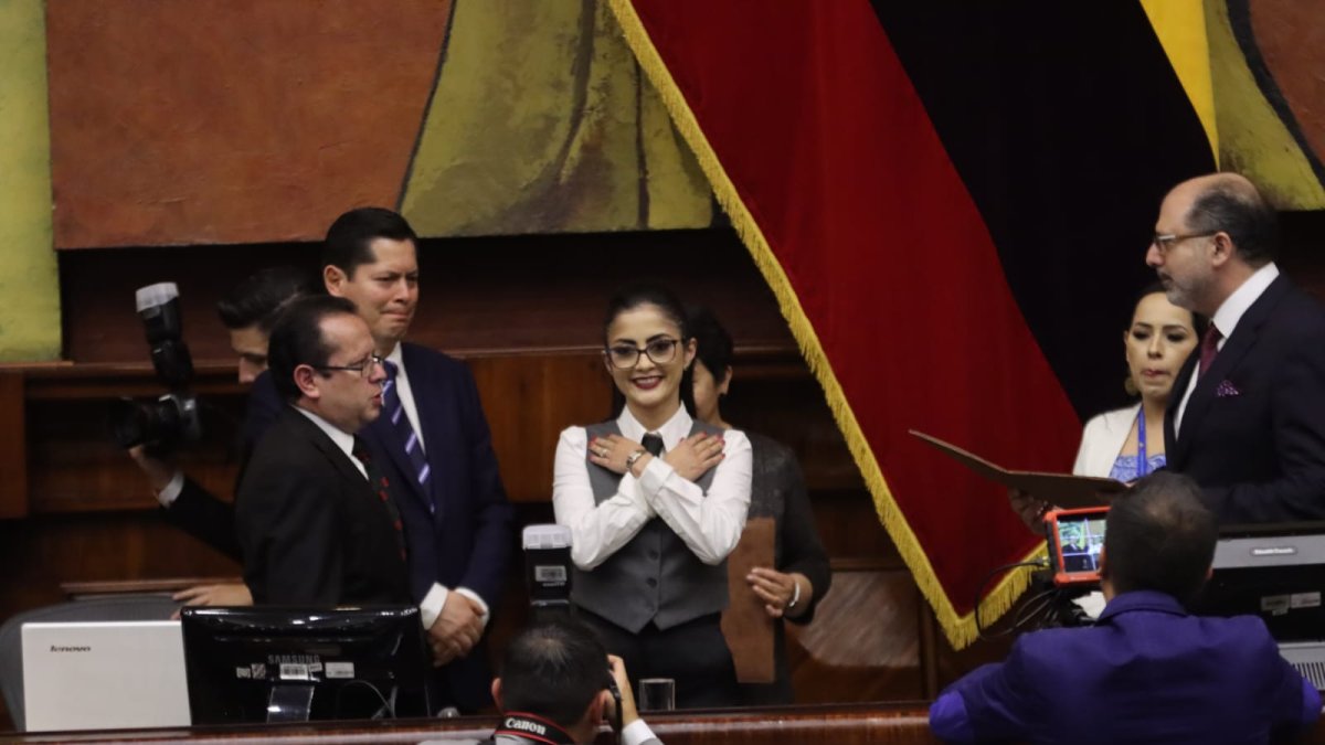 Viviana Veloz es la primera vicepresidenta de la Asamblea Nacional.