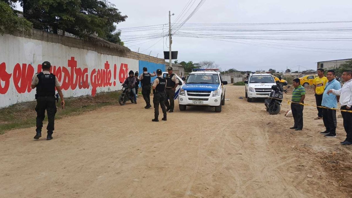 Escena. Los restos fueron hallados por una mujer. La policía indaga.