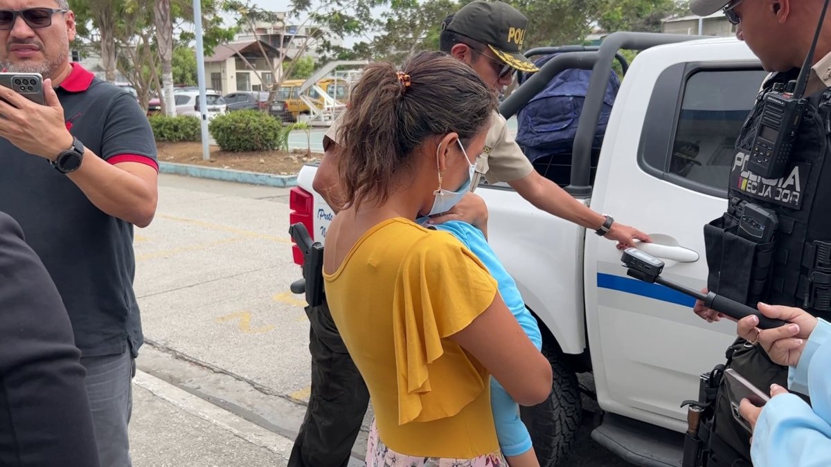 Acto. La madre del niño agradeció a las personas que colaboraron.