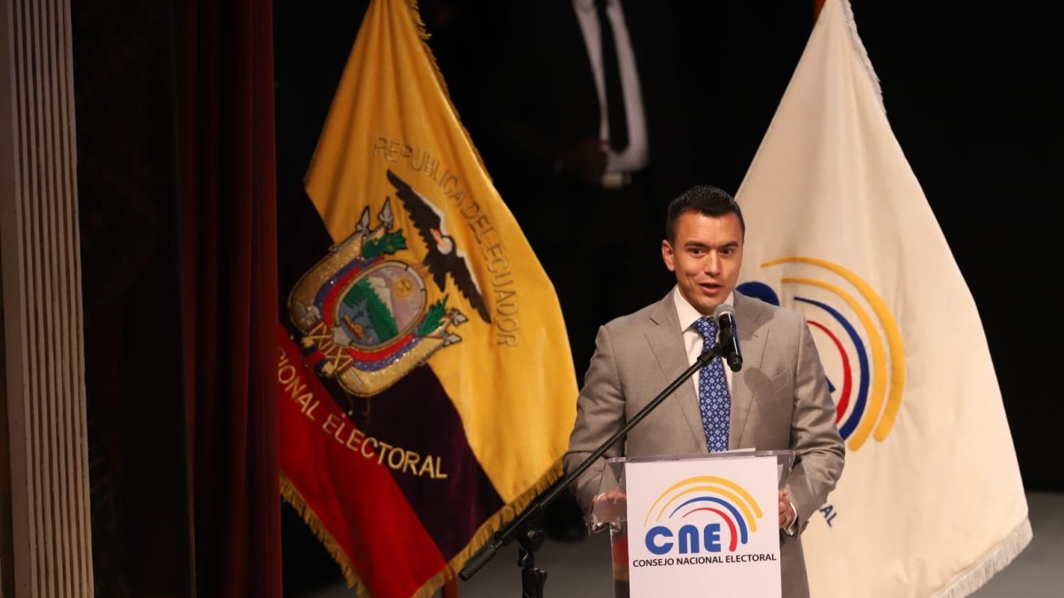 Daniel Noboa, presidente electo de Ecuador.