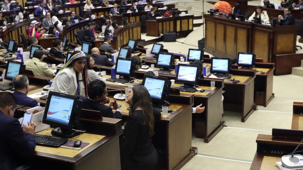 Nones. Lucio Gutiérrez se hace de rogar. Amy Gende y Ana Galarza le piden el voto para la tercera vocalía.