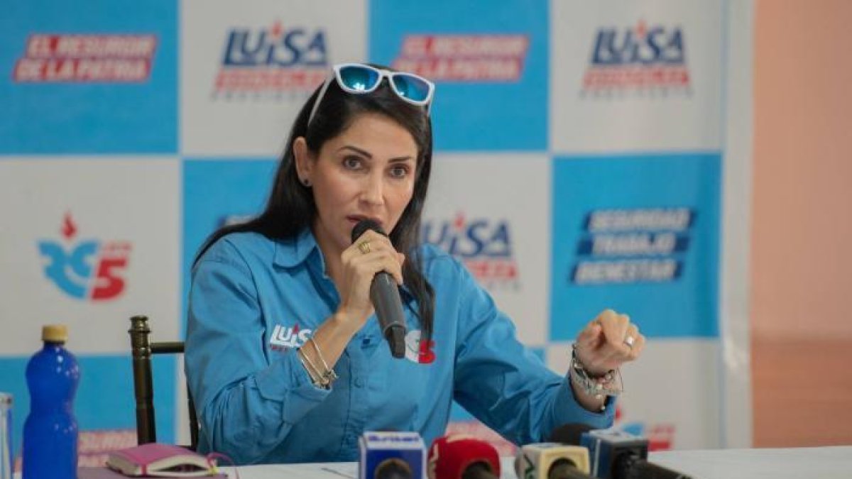 Luisa González fue candidata presidencial del correísmo en las elecciones anticipadas.