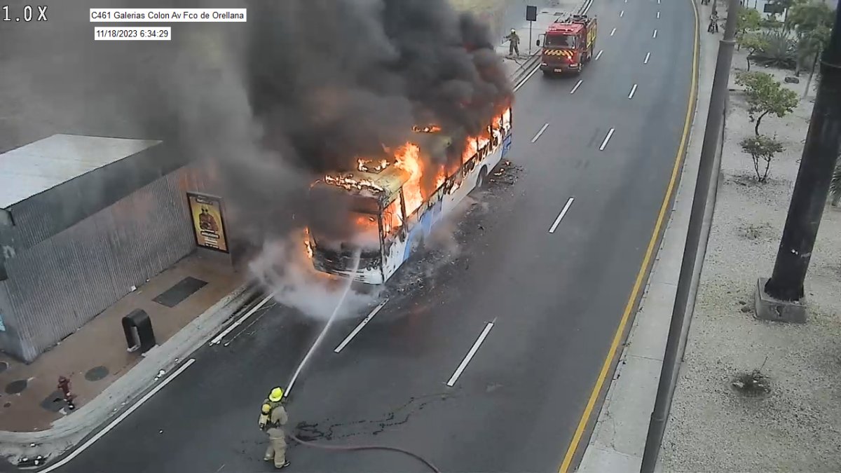 Suceso. El hecho ocurrió en la avenida Francisco de Orellana, norte de Guayaquil.
