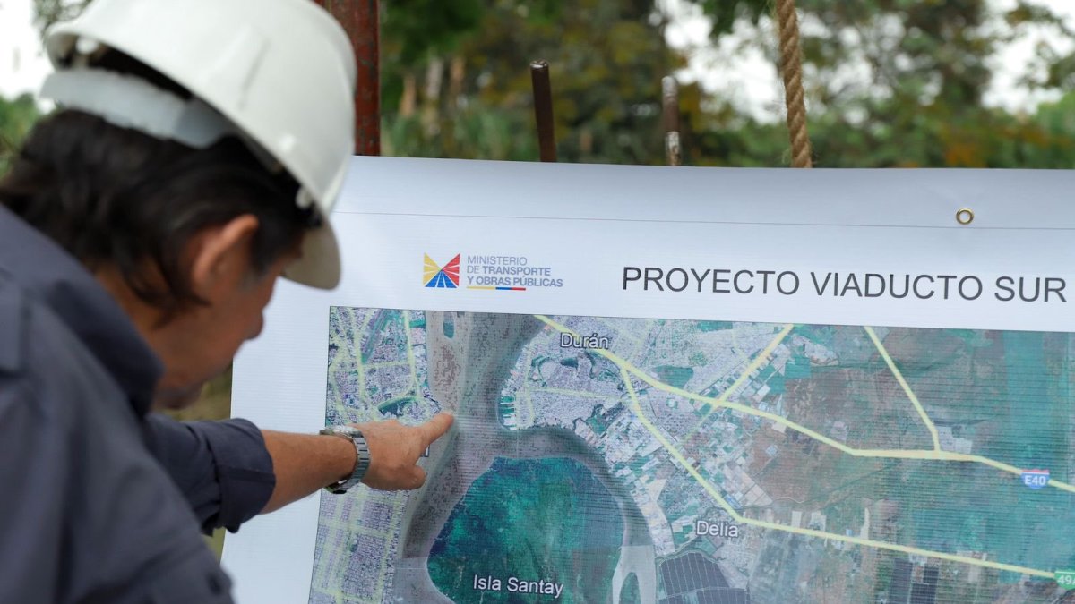 Revisión de la zona de influencia donde se construirá el quinto puente, que conectará a Guayaquil con Durán y la vía Puerto Inca–Naranjal.