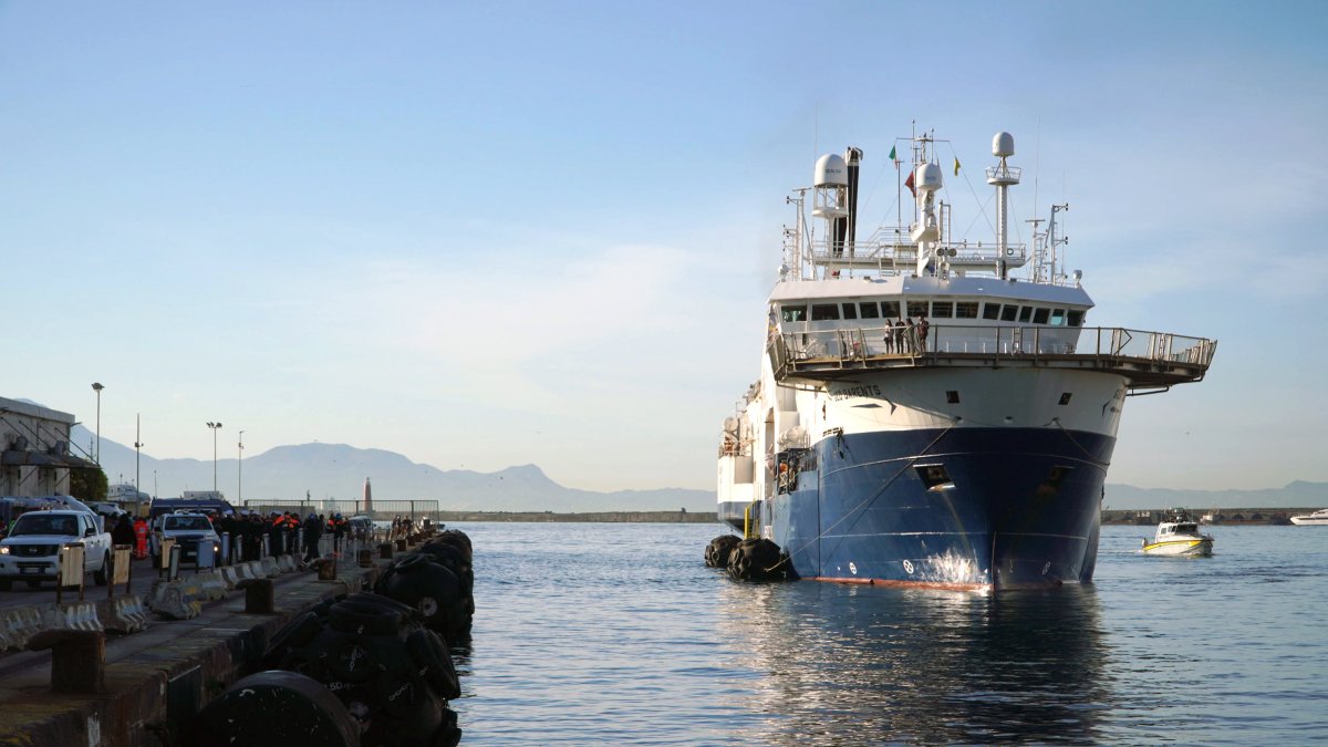 Imagen de Archivo del buque de salvamento y rescate Geo Barents.