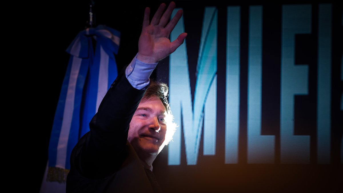 El ultraderechista Javier Milei, quien asumirá la Presidencia de Argentina el próximo 10 de diciembre de 2023.
