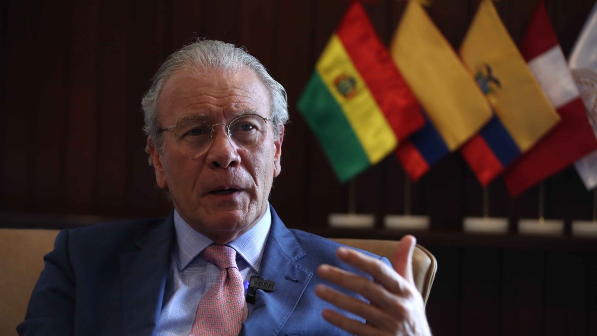 AME9496. LIMA (PERÚ), 24/11/2023.- El nuevo secretario general de la Comunidad Andina (CAN), el peruano Gonzalo Gutiérrez.