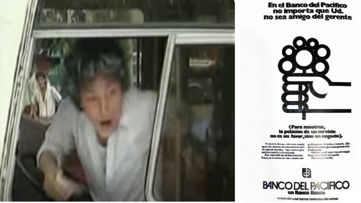 La campaña de lanzamiento del Banco del Pacífico en los 70 y la del relanzamiento, en los 80, de la Lotería.