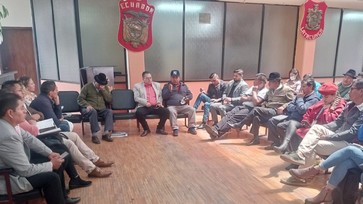 Cita. El martes se desarrolló una reunión en el Municipio de Saquisilí en Cotopaxi por el tema de los migrantes.