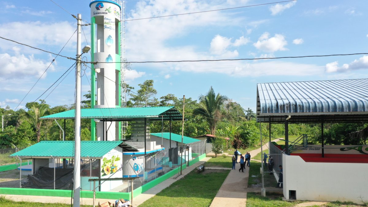 Obras. En el bloque 43 la petrolera levantó una planta de tratamiento de agua potable y una escuela.