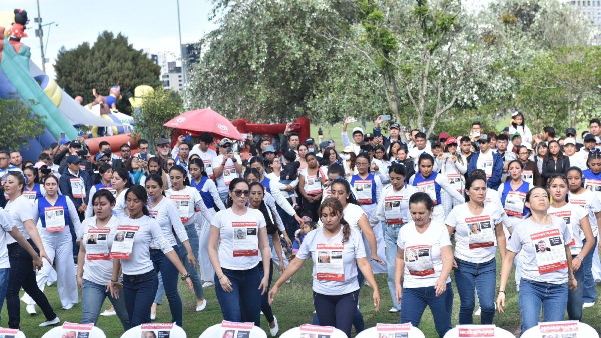 Actividad. Decenas de personas se unieron para orar por los secuestrados por el grupo terrorista Hamas.