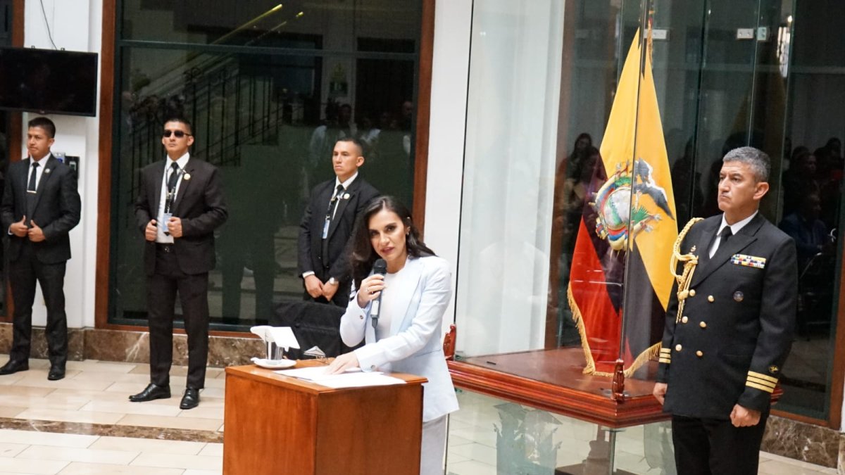 Verónica Abad en rueda de prensa este 28 de noviembre.