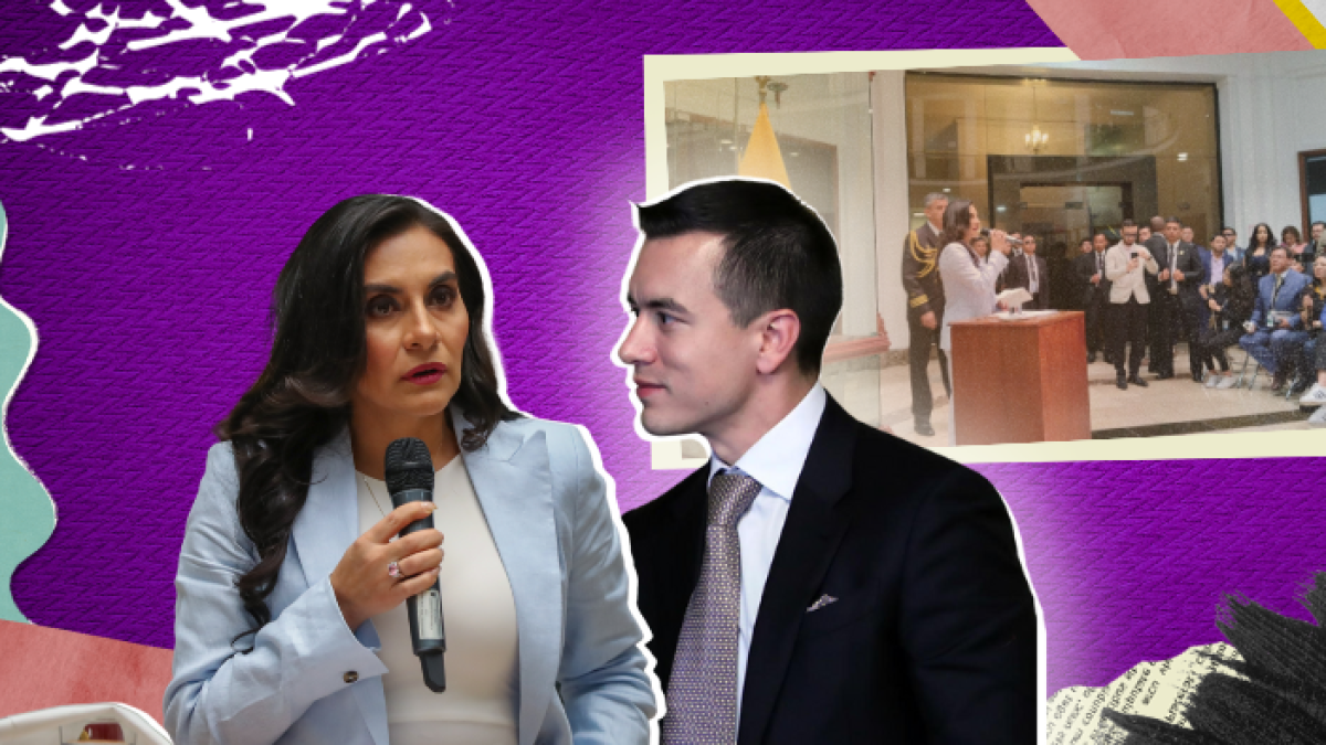 Verónica Abad dijo en una rueda de prensa que el presidente Noboa la quiere bien lejos de Ecuador.