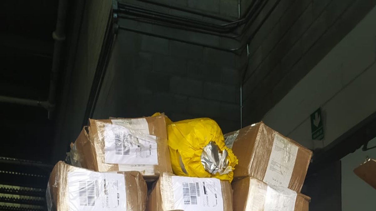 Media tonelada de droga en aeropuerto de Quito.