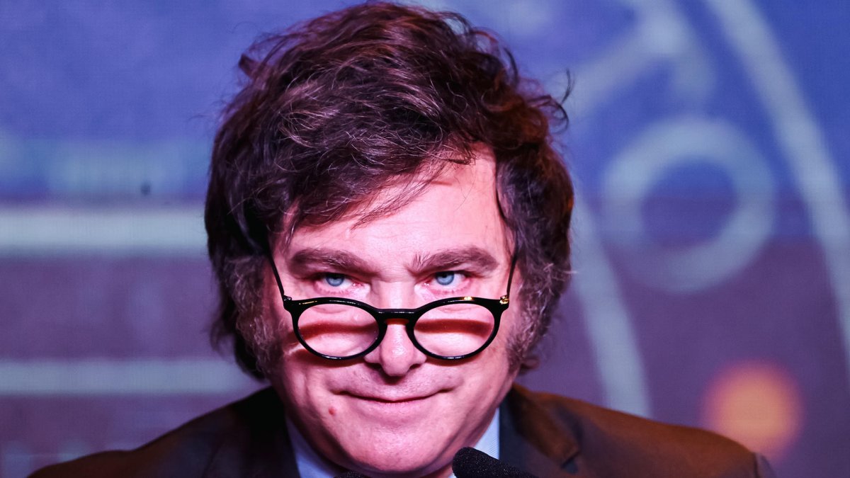 Foto de archivo del presidente electo de Argentina, Javier Milei.