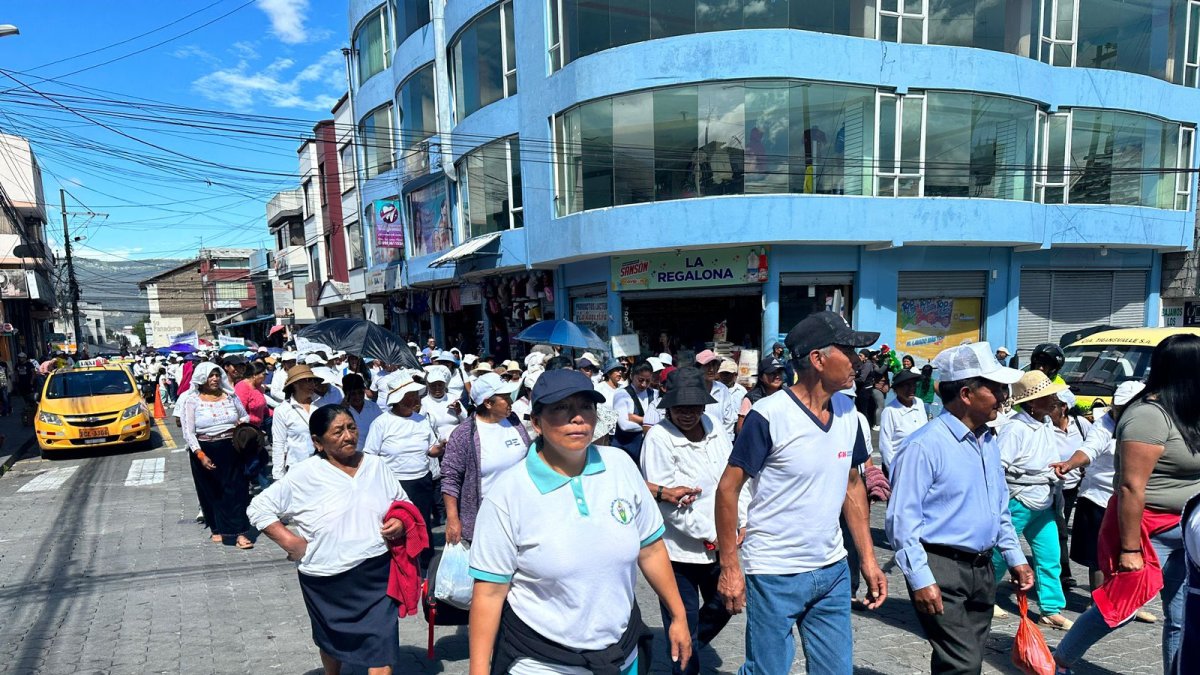 La marcha recorrió las principales calles del cantón