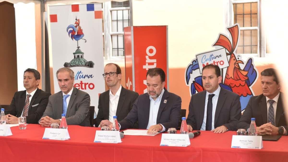 Autoridades Municipales dieron una rueda de prensa previo a la apertura del Metro de Quito