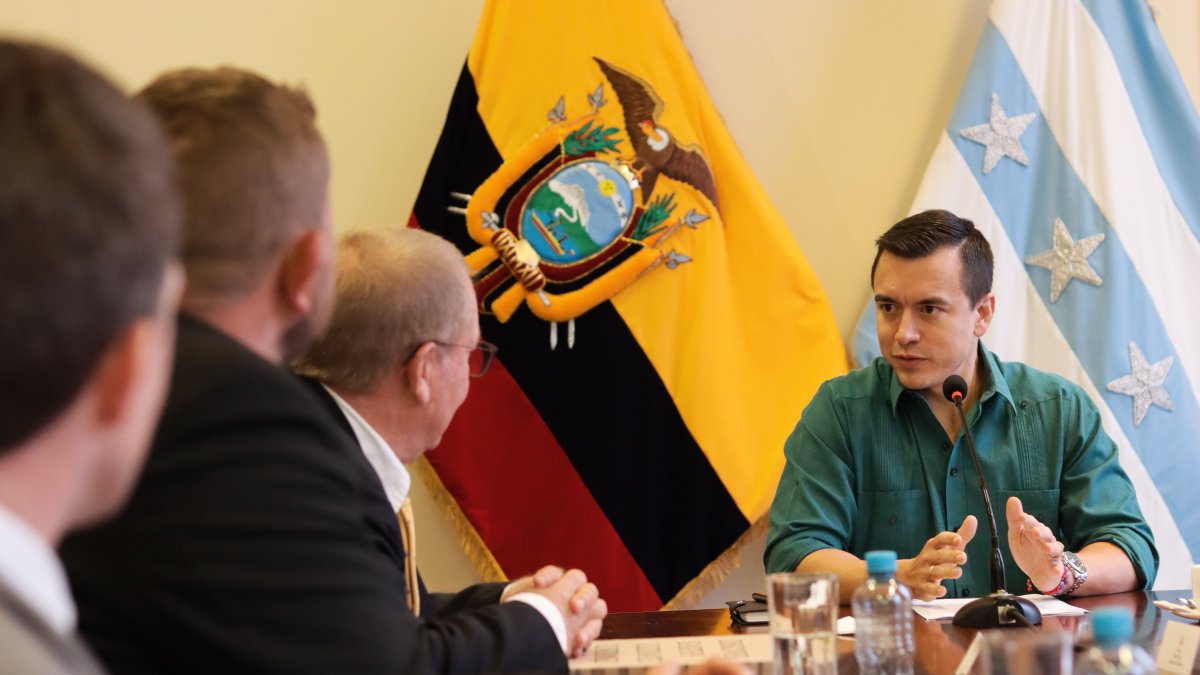 El presidente Daniel Noboa cumple agenda en la ciudad de Guayaquil.