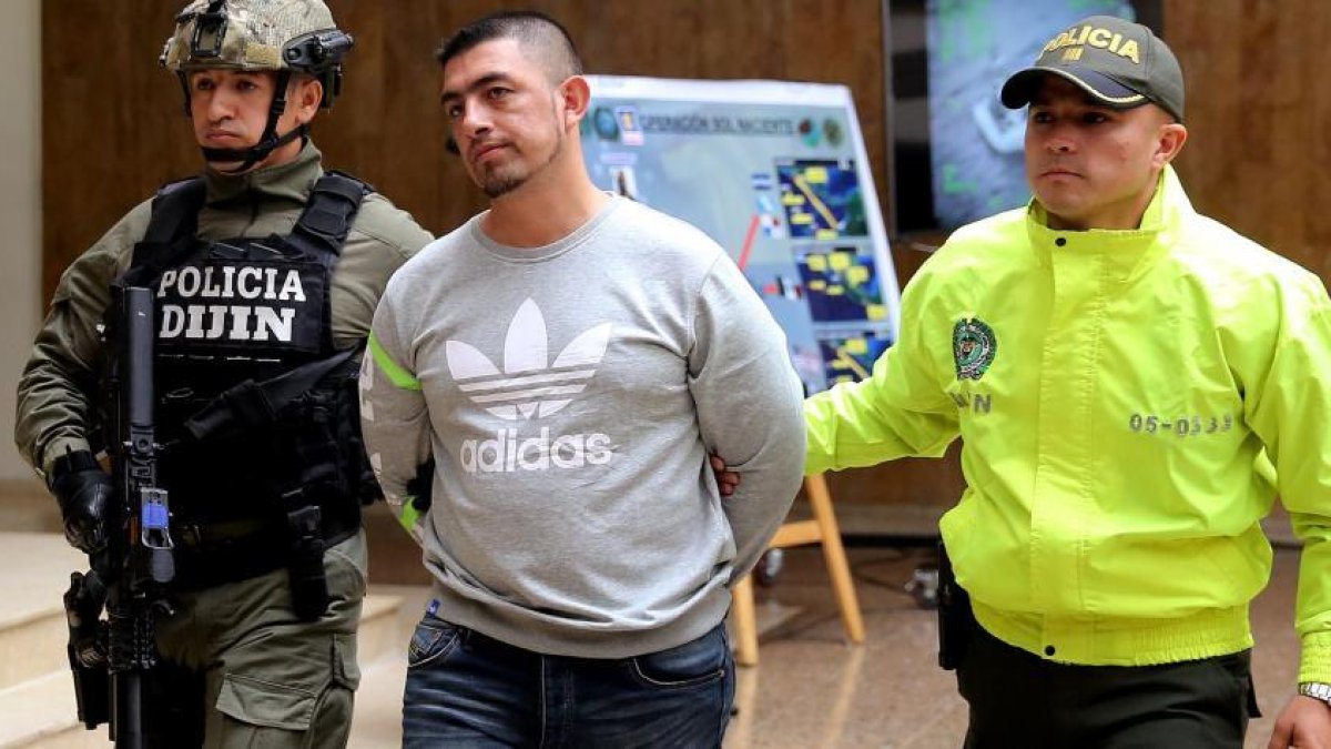 Alias Gerald fue detenido en Colombia, en 2017, y posteriormente extraditado a EE.UU. Era requerido por el tráfico de 250 toneladas de droga.