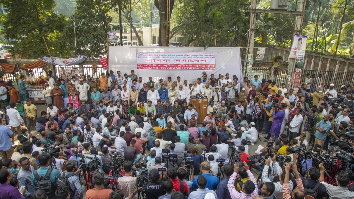 Ciudadanos de Bangladesh este sábado 2 de diciembre.