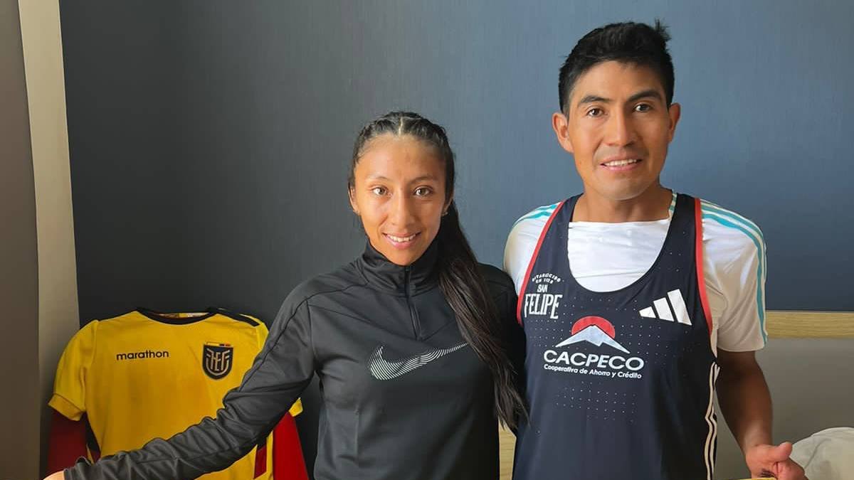 Los tricolores Silvia Ortiz y Segundo Jami destacaron en la Maratón de Valencia.