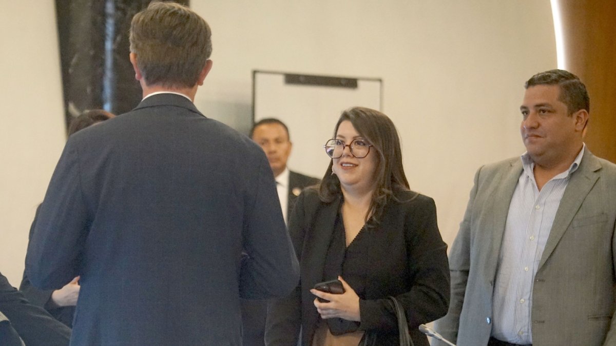 La ministra Andrea Arrobo acudió a la Comisión de Fiscalización de la Asamblea que investiga la crisis energética.